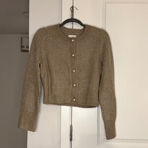 Beige Cardigan — Abercrombie & Fitch